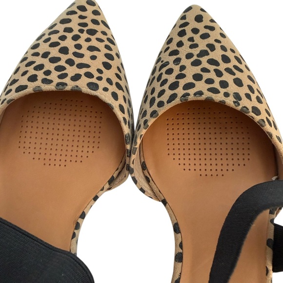 Corso Como Denice Leopard Print Leather Pointed Toe Kitten Heel Pump 8.5 EUC - Picture 4 of 9